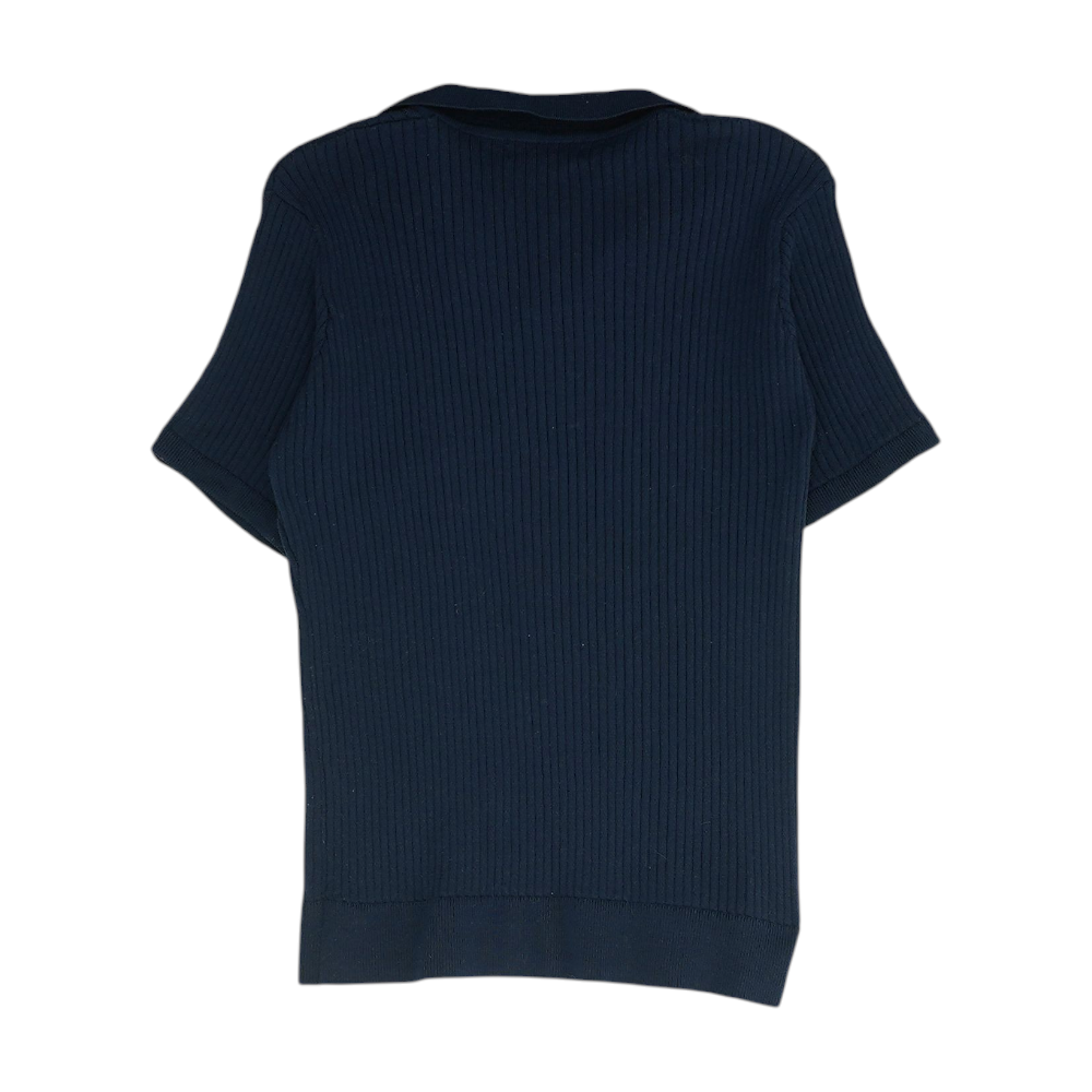Navy Solid Pullover Sweater