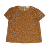 Brown Print Blouse