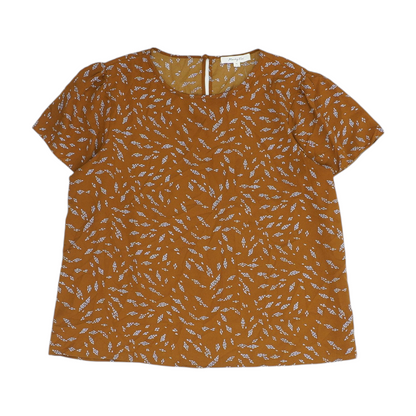 Brown Print Blouse