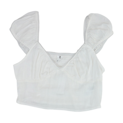 White Cropped Blouse