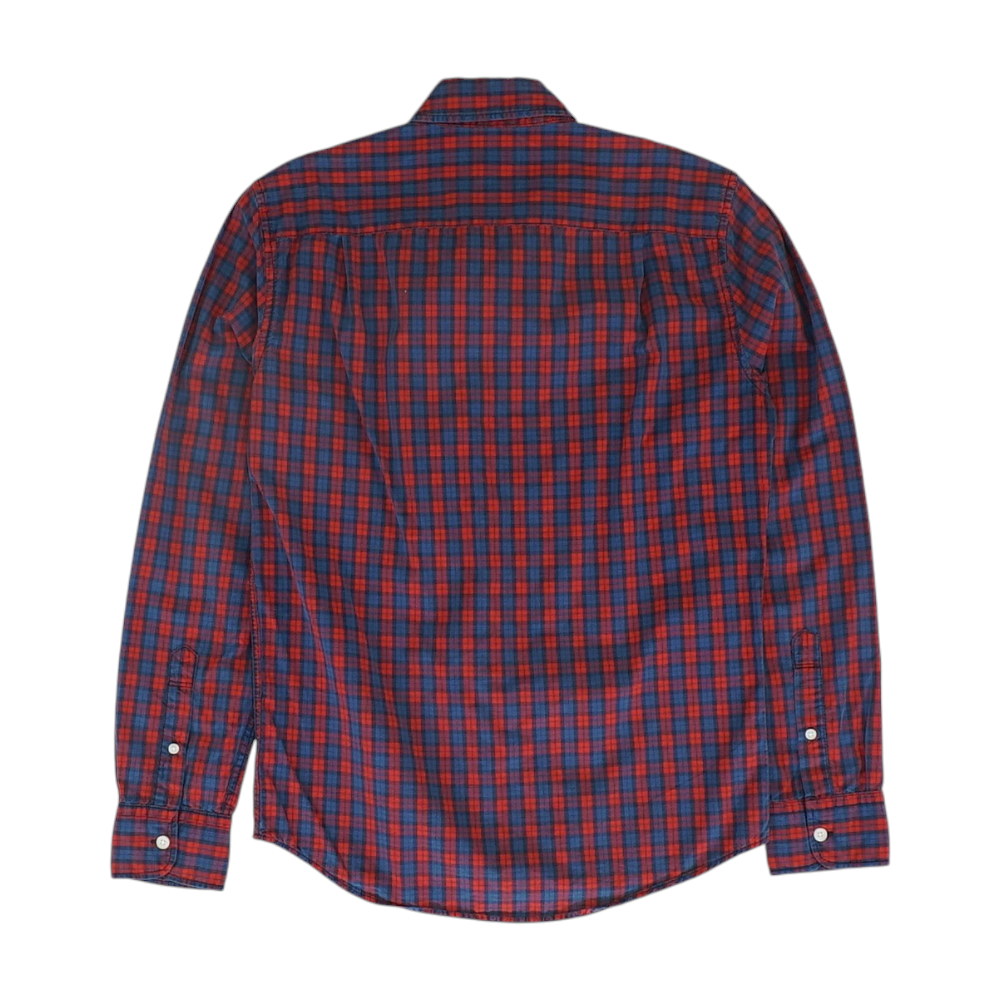 Blue Check Long Sleeve Button Down