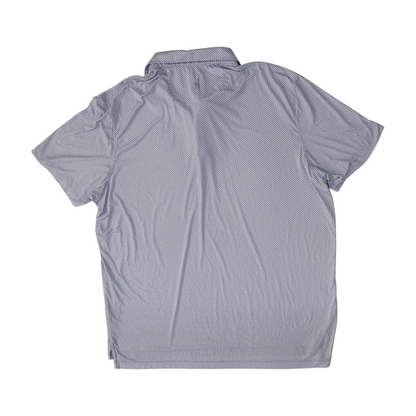 Purple Print Short Sleeve Polo