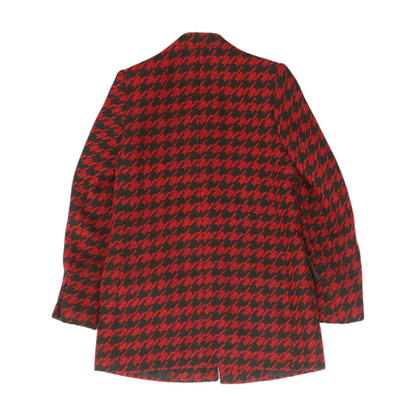 Red Houndstooth Blazer