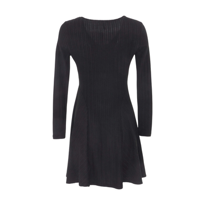 Black Striped Mini Dress
