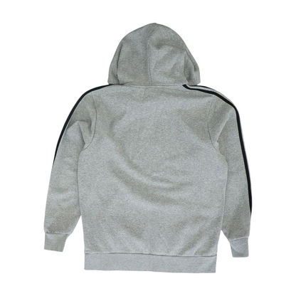 Gray Solid Hoodie Pullover