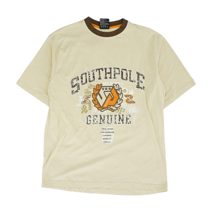 Beige Solid T-Shirt