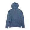 Blue Solid Hoodie Pullover