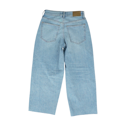Blue Petite Wide Leg Jeans