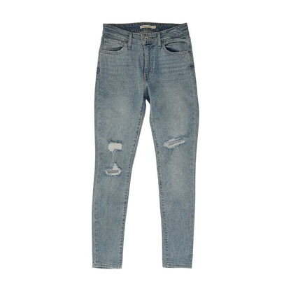 Blue High Rise Skinny Leg Jeans