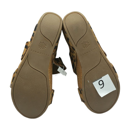 Bronze Wedged Sandals