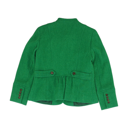 Green Petite Solid Blazer