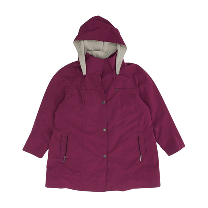 Magenta Plus Solid Rain Jacket