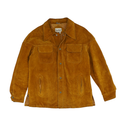 Brown Solid Leather Jacket
