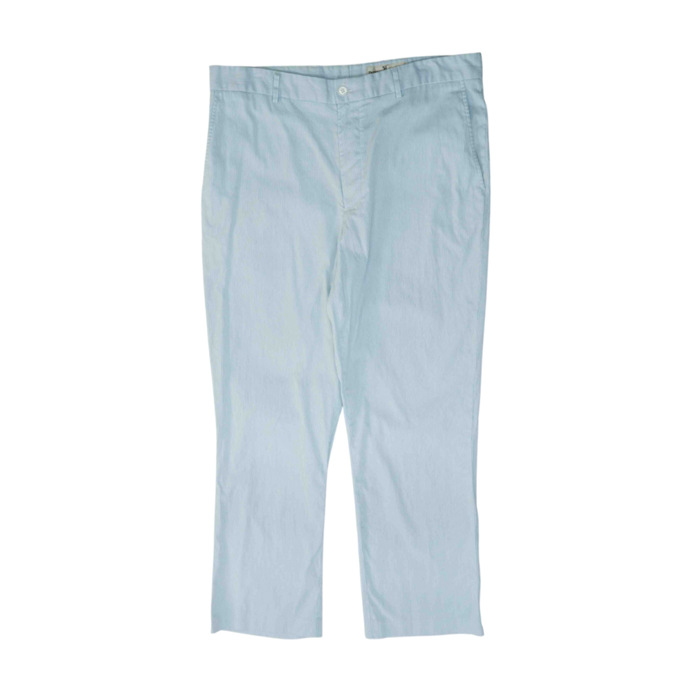 Blue Striped Straight Pants