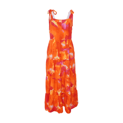 Multi Abstract Midi Dress