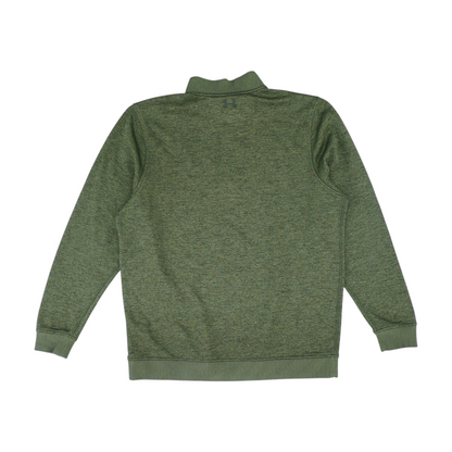 Green Solid 1/4 Zip Pullover