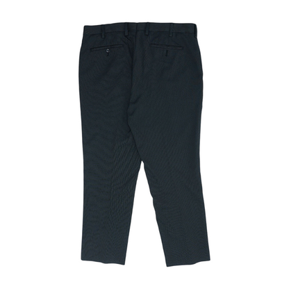 Black Striped Regular Pants