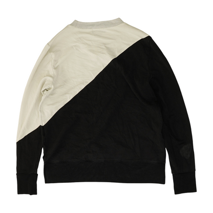 Black Color Block Sweatshirt Pullover