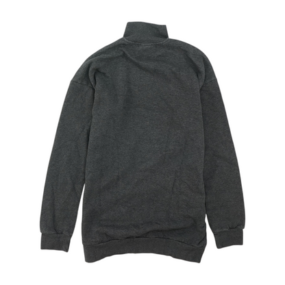 adidas Gray Solid 1/4 Zip Pullover – Image 2