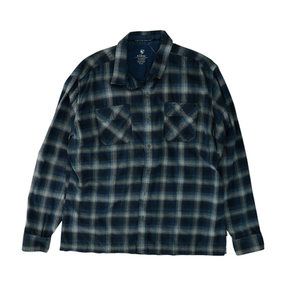 Blue Plaid Flannel Button Down