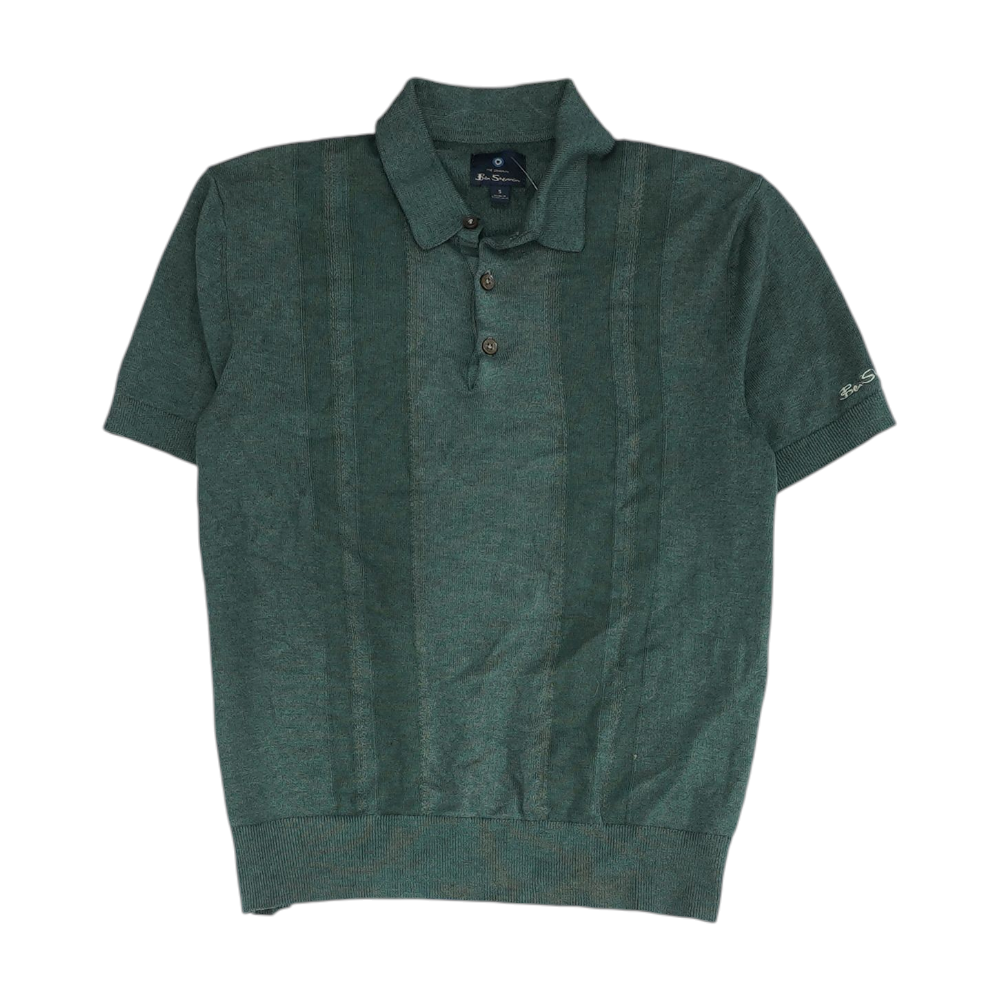 Green Solid Short Sleeve Polo