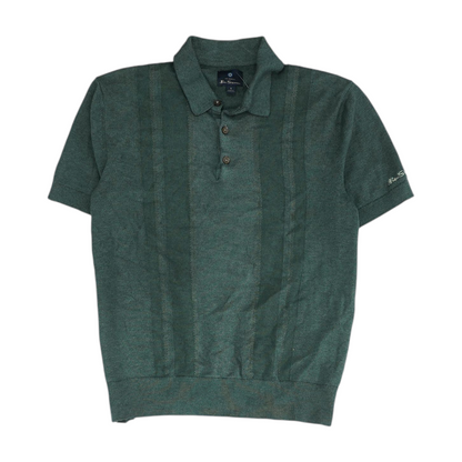 Green Solid Short Sleeve Polo