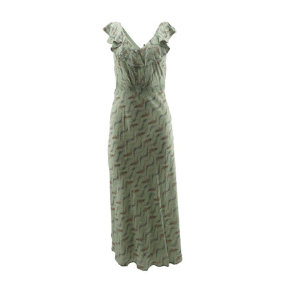 Green Floral Midi Dress