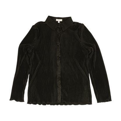 Black Striped Button Down