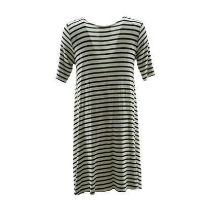 Black Striped Midi Dress