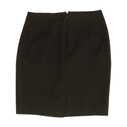 Black Solid Mini Skirt