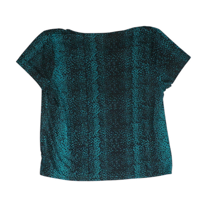 Teal Abstract Blouse