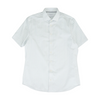 White Striped Short Sleeve Button Down