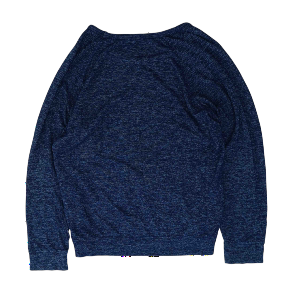 Blue Solid Sweatshirt Pullover