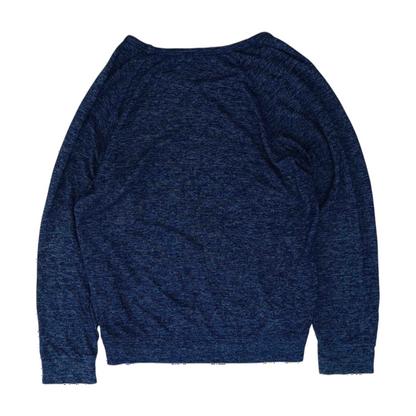 Blue Solid Sweatshirt Pullover