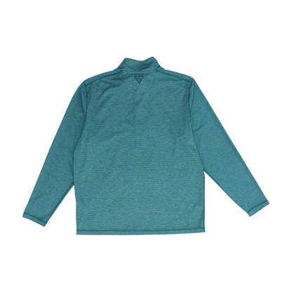 Green Striped 1/4 Zip Pullover