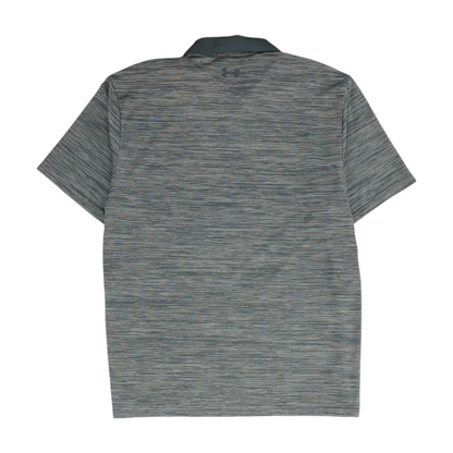 Gray Solid Short Sleeve Polo