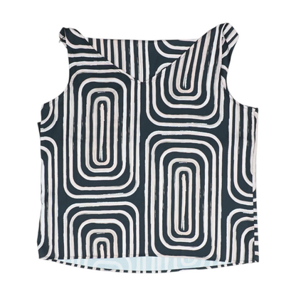 Black Abstract Blouse