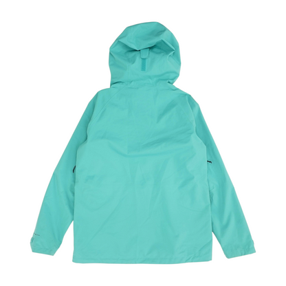 Green Solid Rain Jacket