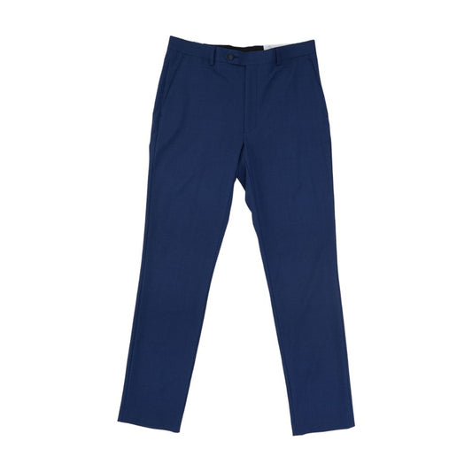 Blue Solid Chino Pants