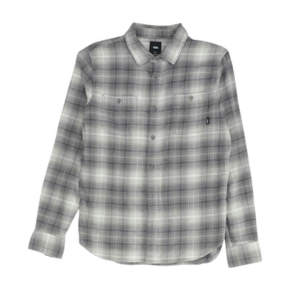 Vans Gray Plaid Flannel Button Down – Image 1