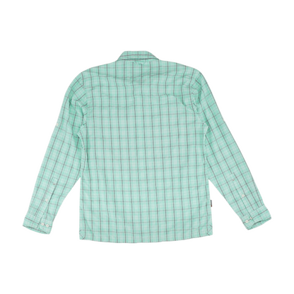 Green Plaid Outdoor Button Down