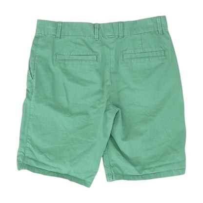 Green Solid Khaki Shorts