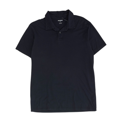 Navy Solid Short Sleeve Polo