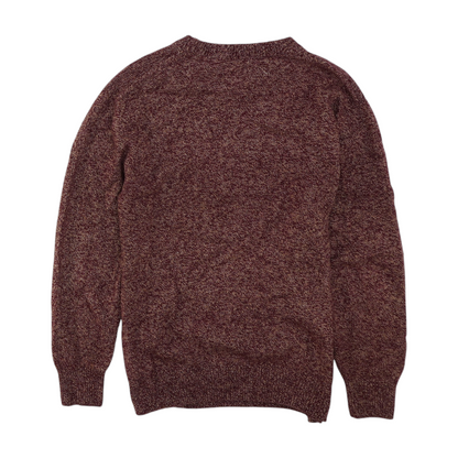 Maroon Solid Pullover Sweater