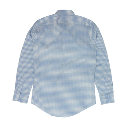 Blue Plaid Long Sleeve Button Down