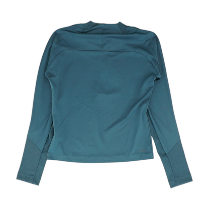 Teal Solid 1/4 Zip Pullover