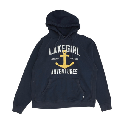 Navy Solid Hoodie Pullover