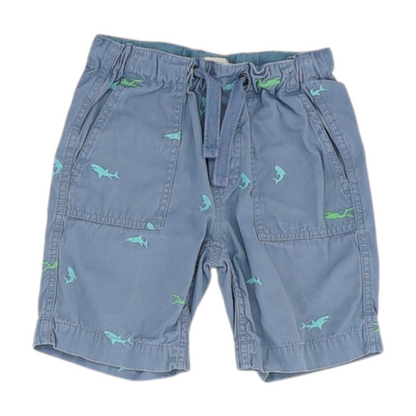 Blue Graphic Chino Shorts