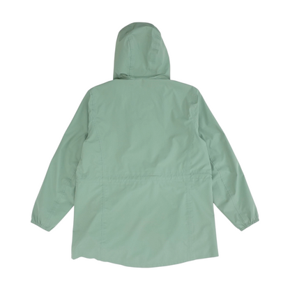 Green Solid Rain Jacket