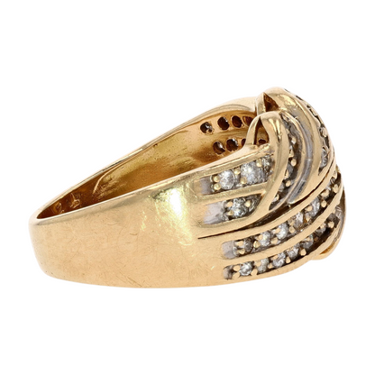 3/8 ctw 14K Yellow Gold Diamond Band Ring